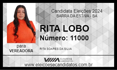 Candidato RITA LOBO 2024 - BARRA DA ESTIVA - Eleições