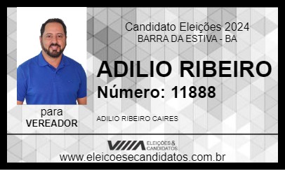 Candidato ADILIO RIBEIRO 2024 - BARRA DA ESTIVA - Eleições