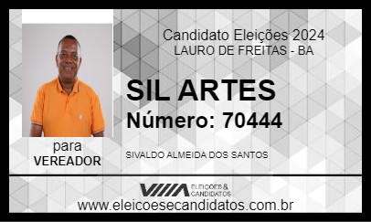 Candidato SIL ARTES 2024 - LAURO DE FREITAS - Eleições