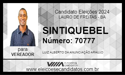 Candidato SINTIQUEBEL 2024 - LAURO DE FREITAS - Eleições