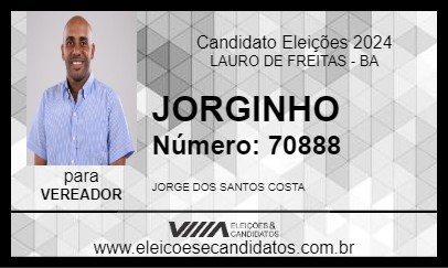 Candidato JORGINHO 2024 - LAURO DE FREITAS - Eleições