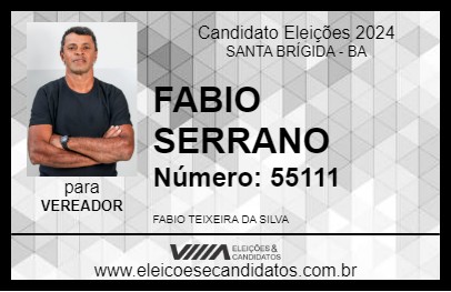 Candidato FABIO SERRANO 2024 - SANTA BRÍGIDA - Eleições