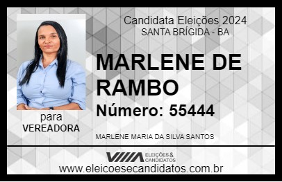 Candidato MARLENE DE RAMBO 2024 - SANTA BRÍGIDA - Eleições