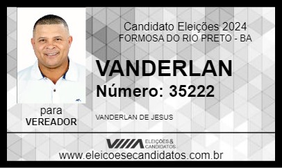 Candidato VANDERLAN 2024 - FORMOSA DO RIO PRETO - Eleições