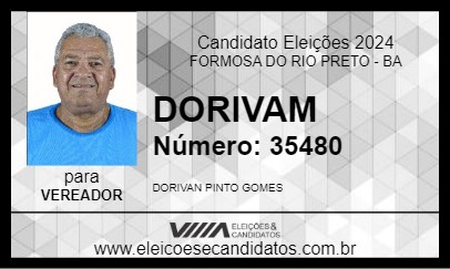 Candidato DORIVAM 2024 - FORMOSA DO RIO PRETO - Eleições