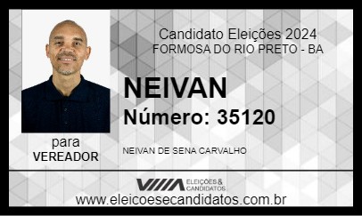 Candidato NEIVAN 2024 - FORMOSA DO RIO PRETO - Eleições