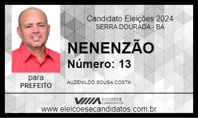 Candidato NENENZÃO 2024 - SERRA DOURADA - Eleições