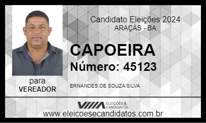 Candidato CAPOEIRA 2024 - ARAÇÁS - Eleições