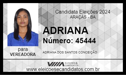 Candidato ADRIANA 2024 - ARAÇÁS - Eleições