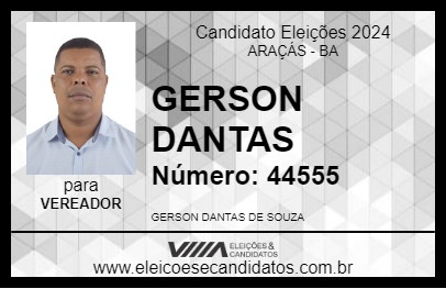 Candidato GERSON DANTAS 2024 - ARAÇÁS - Eleições