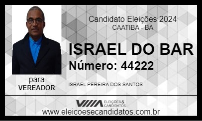 Candidato ISRAEL DO BAR 2024 - CAATIBA - Eleições