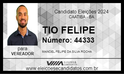 Candidato TIO FELIPE 2024 - CAATIBA - Eleições