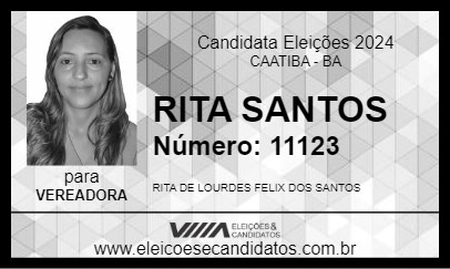 Candidato RITA SANTOS 2024 - CAATIBA - Eleições