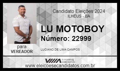 Candidato LU MOTOBOY 2024 - ILHÉUS - Eleições