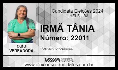 Candidato IRMÃ TÂNIA 2024 - ILHÉUS - Eleições