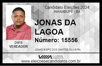 Candidato JONAS DA LAGOA 2024 - INHAMBUPE - Eleições