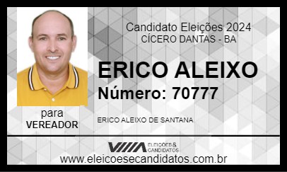 Candidato ÉRICO DO JUÁ 2024 - CÍCERO DANTAS - Eleições