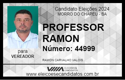 Candidato PROFESSOR RAMON 2024 - MORRO DO CHAPÉU - Eleições