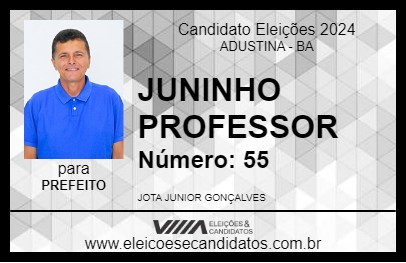 Candidato JUNINHO PROFESSOR 2024 - ADUSTINA - Eleições