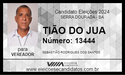 Candidato TIÃO DO JUA 2024 - SERRA DOURADA - Eleições