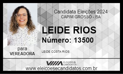 Candidato LEIDE RIOS 2024 - CAPIM GROSSO - Eleições