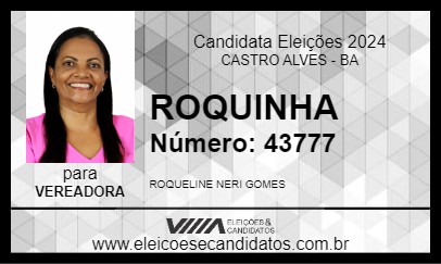 Candidato ROQUINHA 2024 - CASTRO ALVES - Eleições