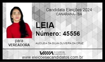 Candidato LEIA 2024 - CANARANA - Eleições