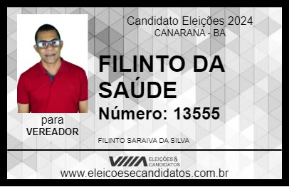 Candidato FILINTO DA SAÚDE 2024 - CANARANA - Eleições