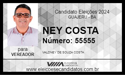 Candidato NEY COSTA 2024 - GUAJERU - Eleições