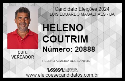 Candidato HELENO COUTRIM 2024 - LUÍS EDUARDO MAGALHÃES - Eleições