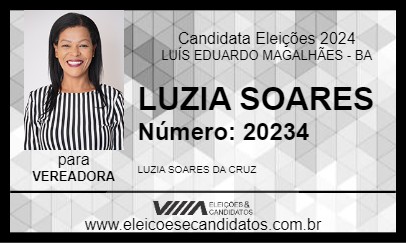 Candidato LUZIA SOARES 2024 - LUÍS EDUARDO MAGALHÃES - Eleições