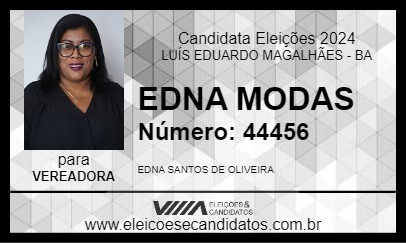 Candidato EDNA MODAS 2024 - LUÍS EDUARDO MAGALHÃES - Eleições