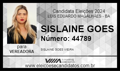 Candidato SISLAINE GOES 2024 - LUÍS EDUARDO MAGALHÃES - Eleições