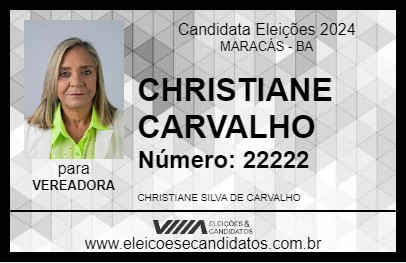 Candidato CHRISTIANE CARVALHO 2024 - MARACÁS - Eleições