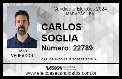 Candidato CARLOS SOGLIA 2024 - MARACÁS - Eleições