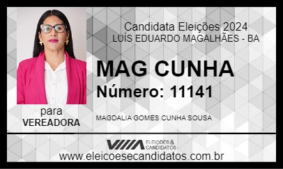 Candidato MAG CUNHA 2024 - LUÍS EDUARDO MAGALHÃES - Eleições