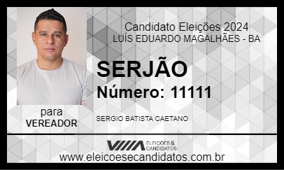 Candidato SERJÃO 2024 - LUÍS EDUARDO MAGALHÃES - Eleições