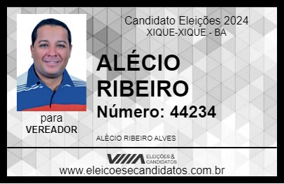 Candidato ALÉCIO RIBEIRO 2024 - XIQUE-XIQUE - Eleições