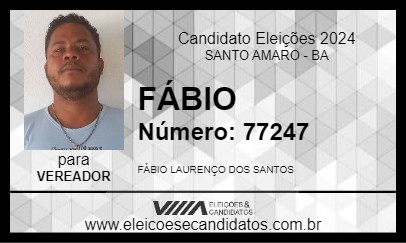 Candidato FÁBIO 2024 - SANTO AMARO - Eleições