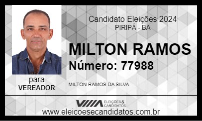 Candidato MILTON RAMOS 2024 - PIRIPÁ - Eleições