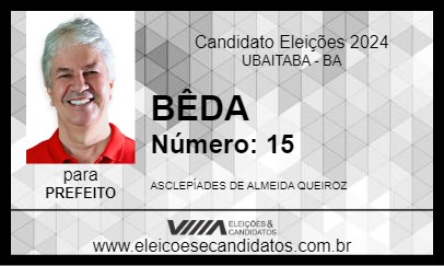 Candidato BÊDA 2024 - UBAITABA - Eleições