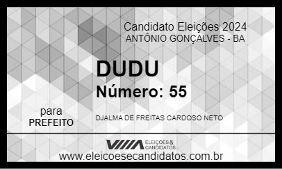 Candidato DUDU 2024 - ANTÔNIO GONÇALVES - Eleições