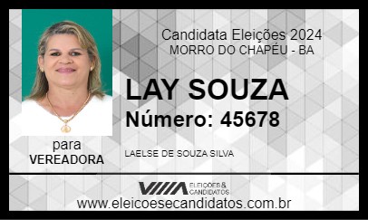 Candidato LAY SOUZA 2024 - MORRO DO CHAPÉU - Eleições