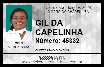 Candidato GIL DA CAPELINHA 2024 - MORRO DO CHAPÉU - Eleições