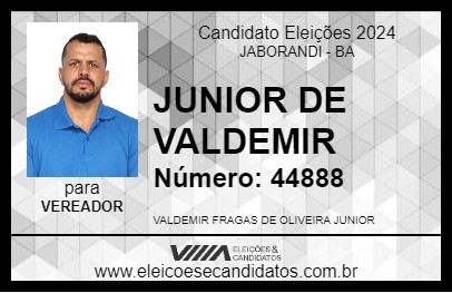 Candidato JUNIOR DE VALDEMIR 2024 - JABORANDI - Eleições