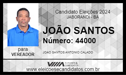 Candidato JOÃO SANTOS 2024 - JABORANDI - Eleições