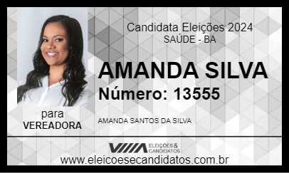 Candidato AMANDA SILVA 2024 - SAÚDE - Eleições