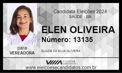 Candidato ELEN OLIVEIRA 2024 - SAÚDE - Eleições