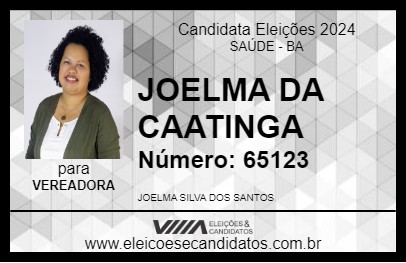 Candidato JOELMA DA CAATINGA 2024 - SAÚDE - Eleições