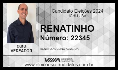 Candidato RENATINHO 2024 - ICHU - Eleições